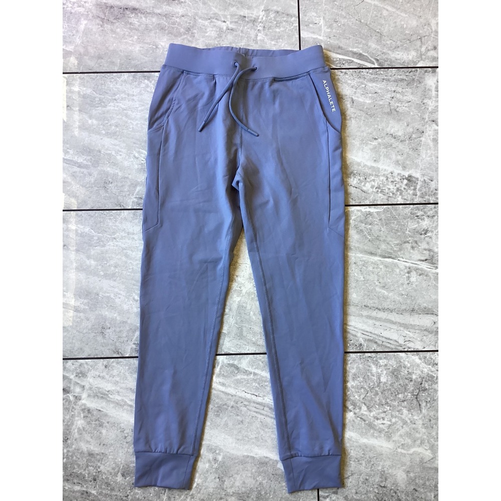 Alphalete Premium Women Joggers Blue Periwinkle Athletic Pants Small